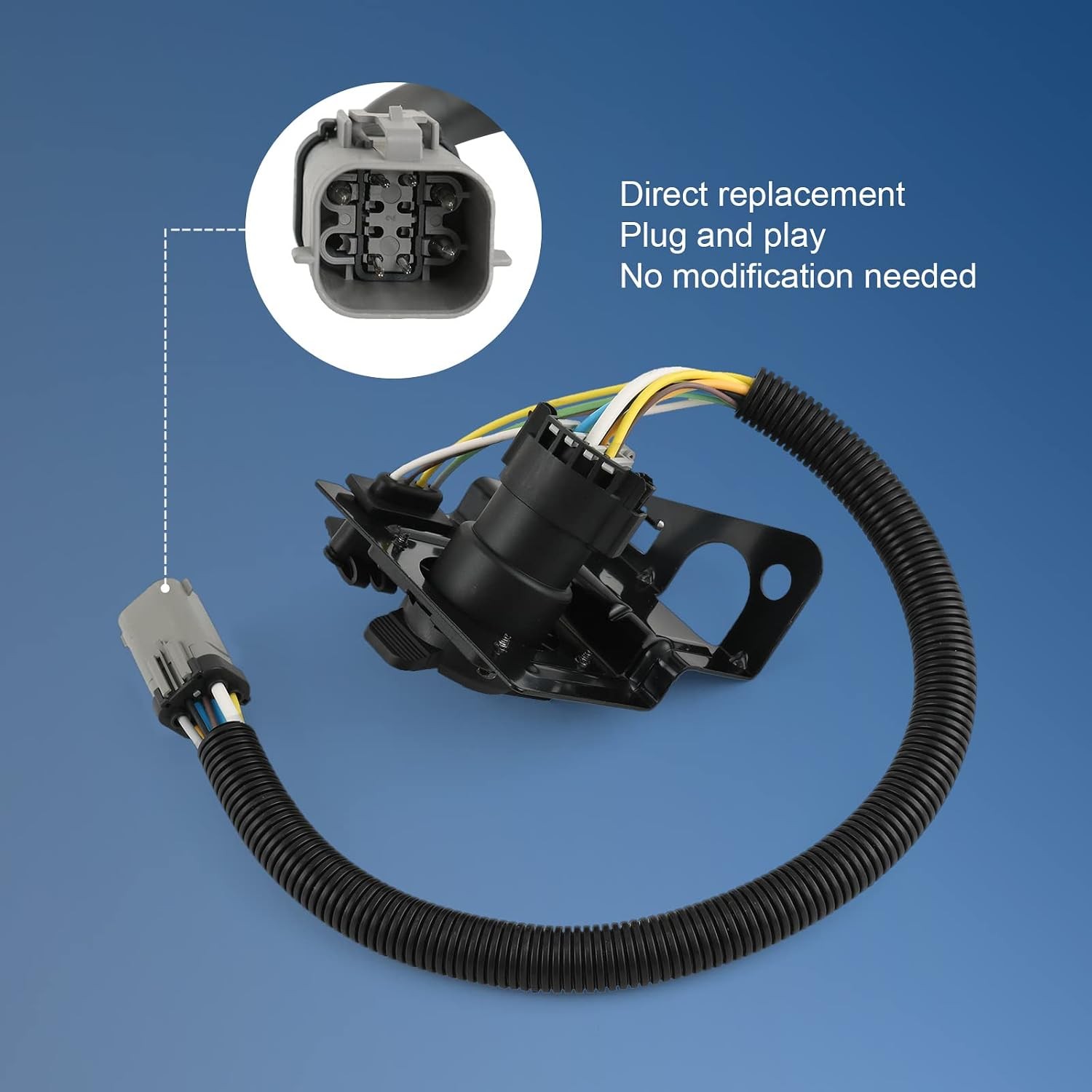 4 & 7 Pin Trailer Tow Wiring Harness Plug Compatible with 1999-2001 Ford F250