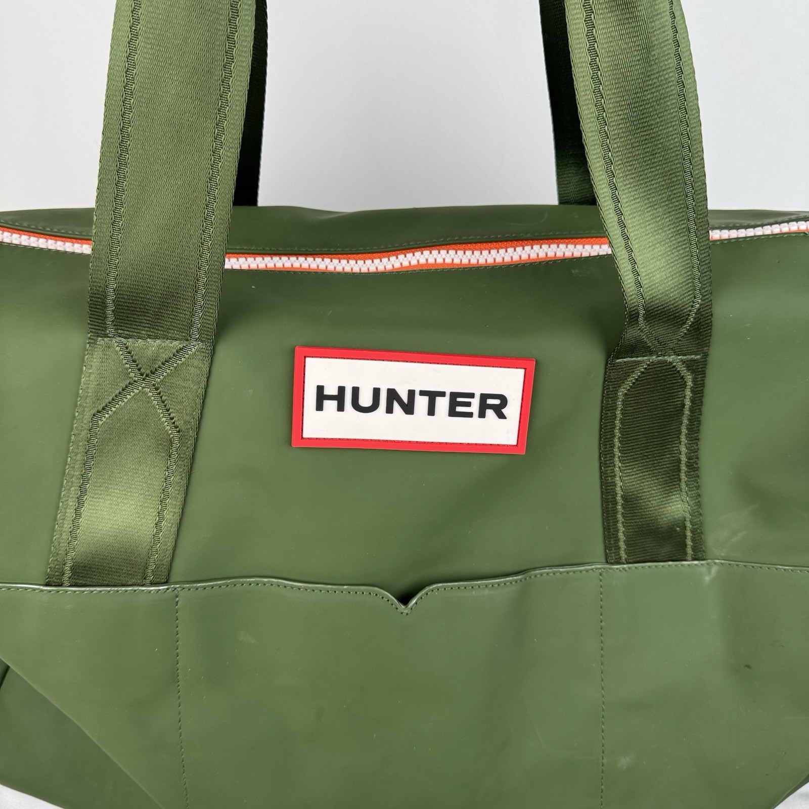 Hunter X Target Large Green Weekender Duffle Bag 20x14x10” Pockets PVC