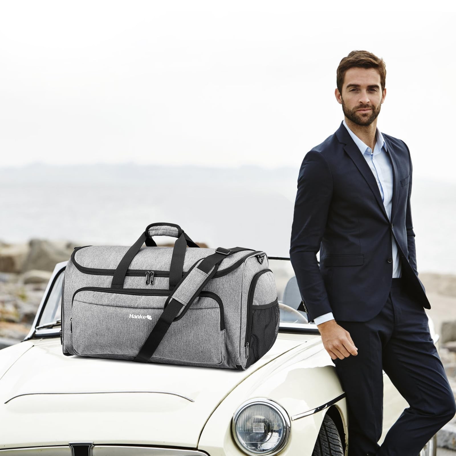 Hanke Carry on Garment Bags for Travel,Convertible Duffle Bag Luggage Bag Wee…