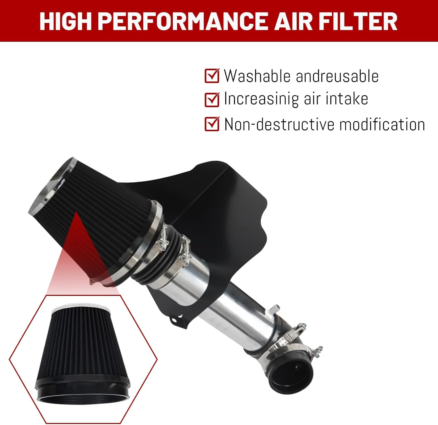 Cold Air Intake System For Dodge 5.7L 6.1L V8 2005-2010
