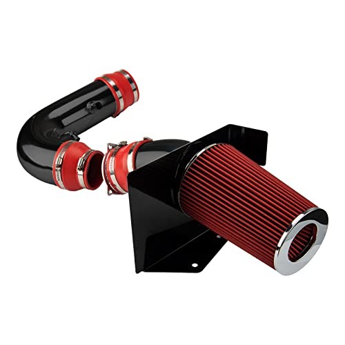 4 inch Cold Air Intake System Kit + Heat Shield Compatible 1997-2003 F150 Red