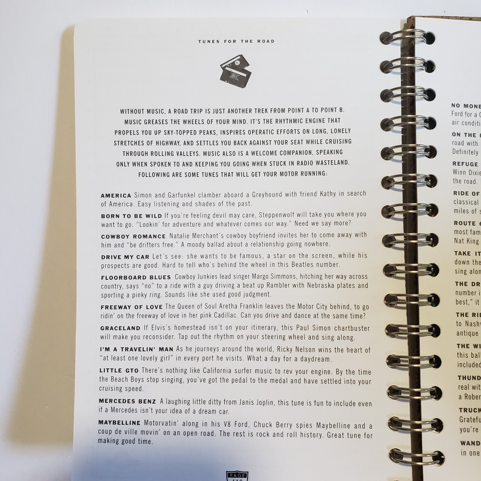 Chronicle Books Road Trip Journal 126 Pages Spiral Travel Vacation Scrapbook 6×8