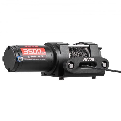 3500 lbs Electric Winch, 12V DC ATV/UTV Winch with ?&brvbar;0.21 in x 32.8 ft Sy