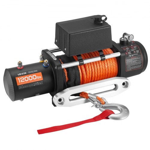 Electric Winch, 12000 lbs Load Capacity, 12V DC Truck Winch with ?&brvbar;0.36 i