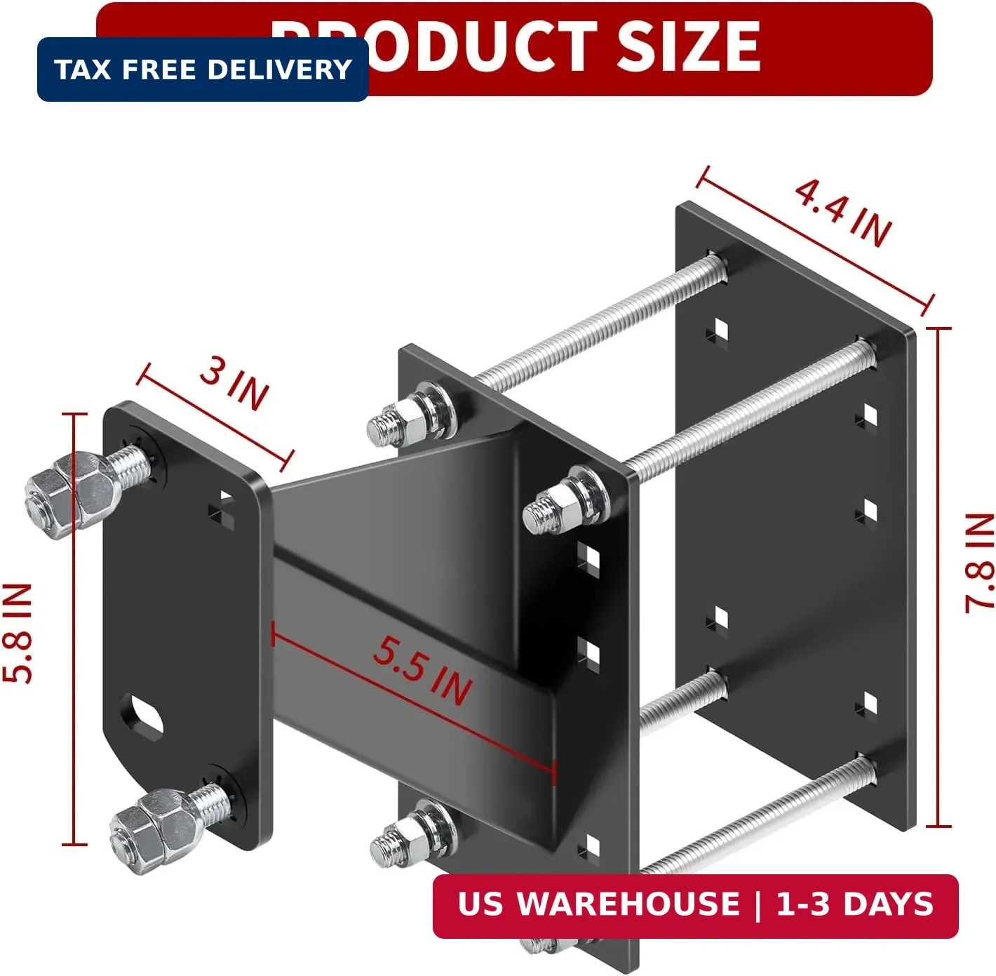 Trailer Spare Tire Mount for Utility,Spare Tire Carrier,Heavy Duty Holds up to 1