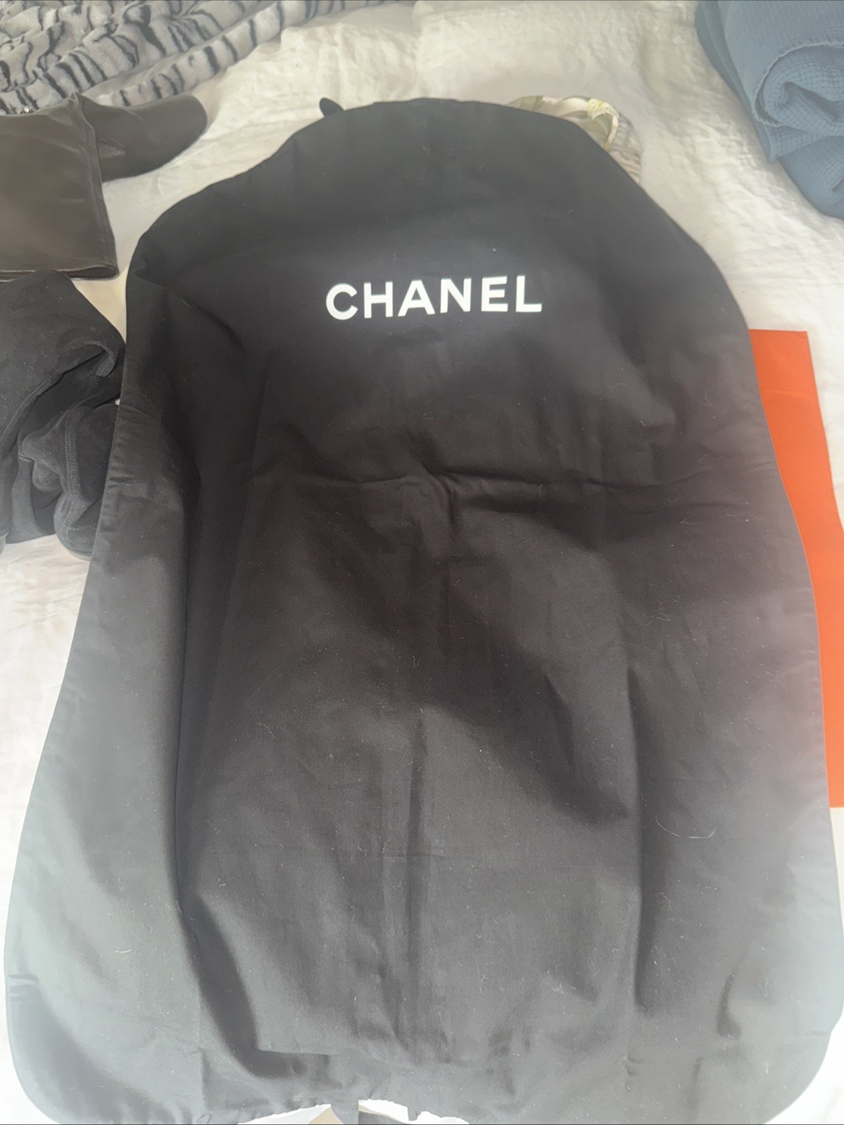 Chanel Black Fabric Garment Bag 22-24×38” New From Store