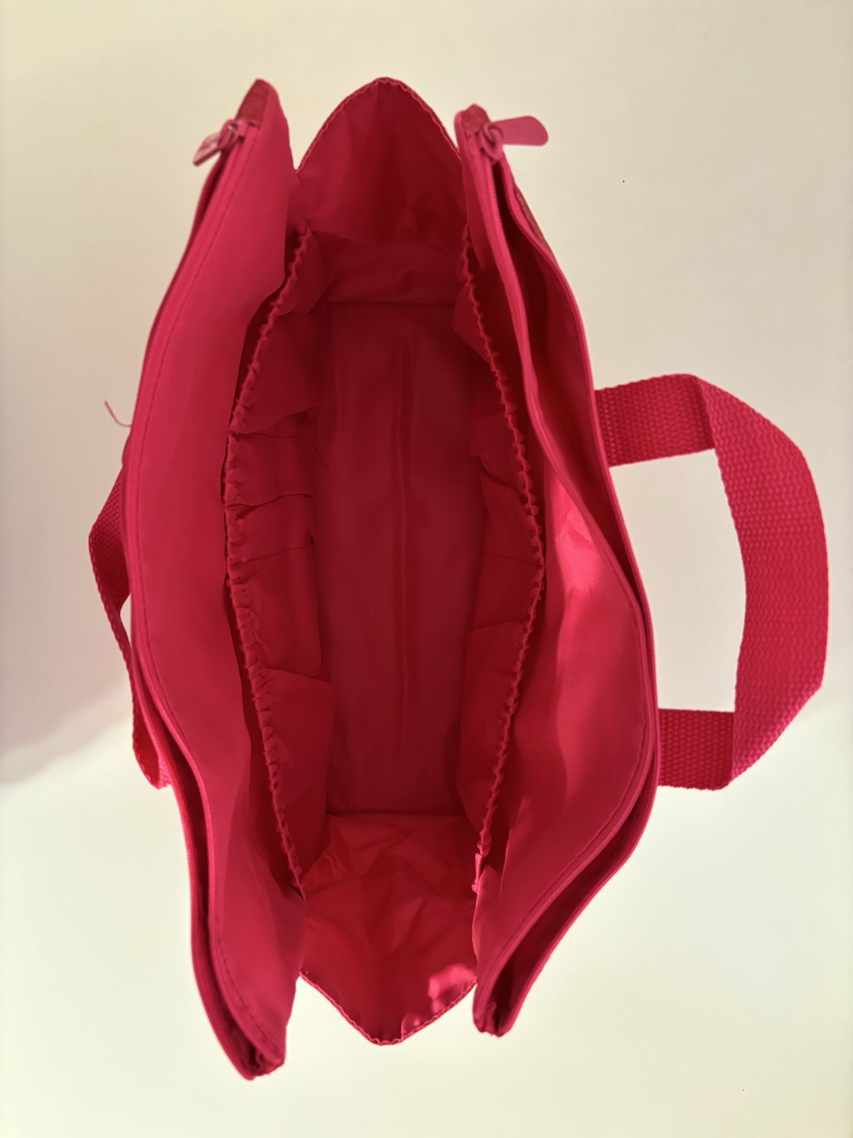 Thirty One utility tote pocket insert bright pink with handles