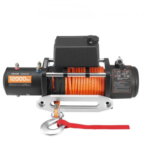Electric Winch, 12000 lbs Load Capacity, 12V DC Truck Winch with ?&brvbar;0.36 i