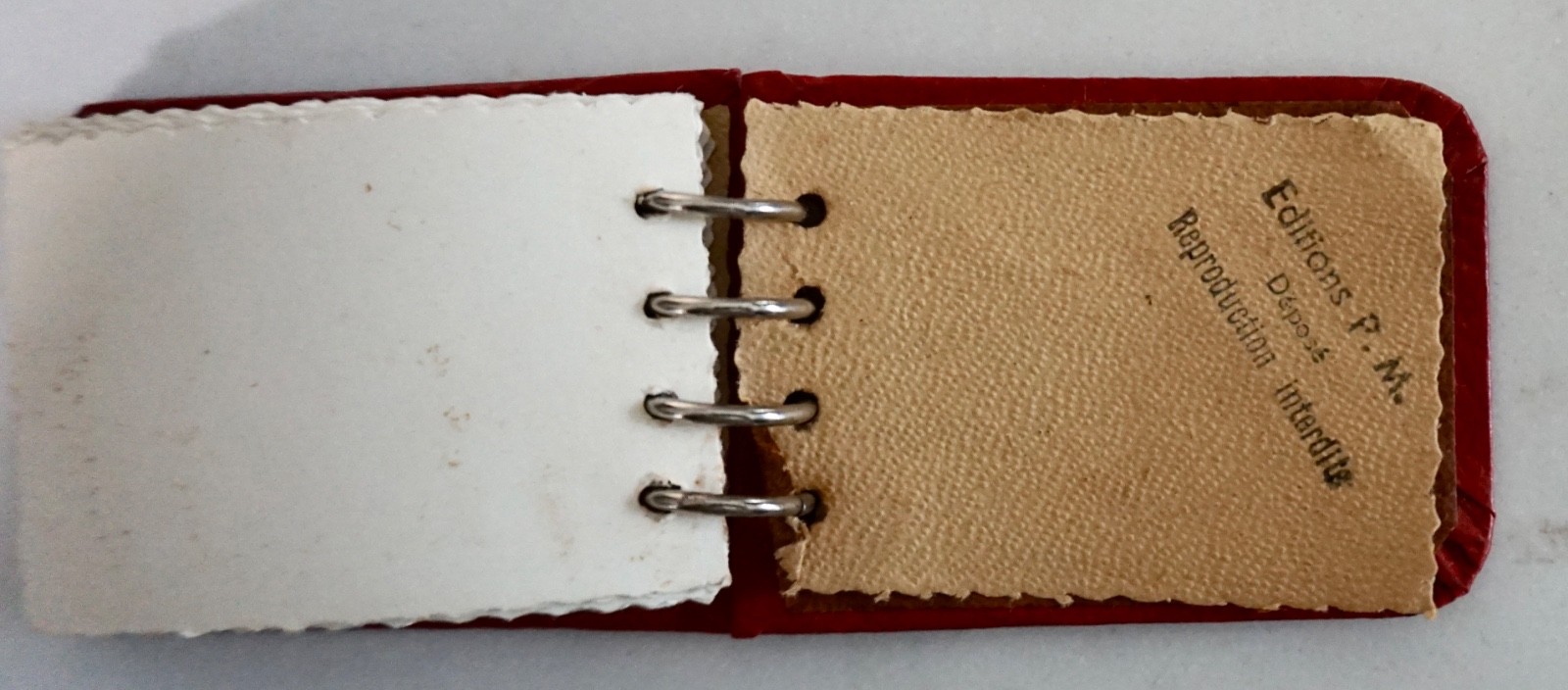 WWII VINTAGE FRANCE 1940’S FAMOUS PHOTOS Unique Mini Book-WarTime Black/white