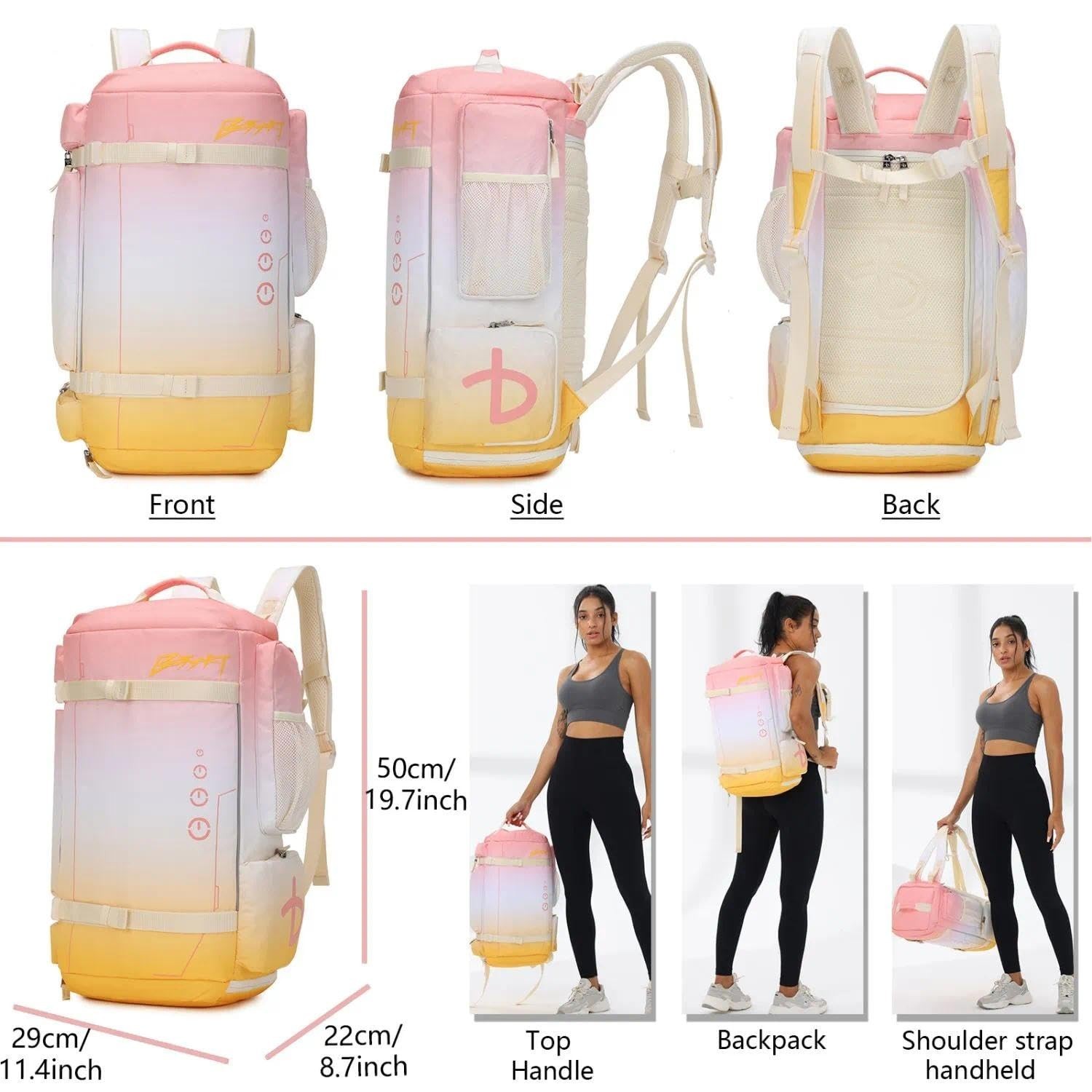 BESMART 32L 2 in 1 Convertible Gym Duffel Bags,Large Backpack for Women | Sho…