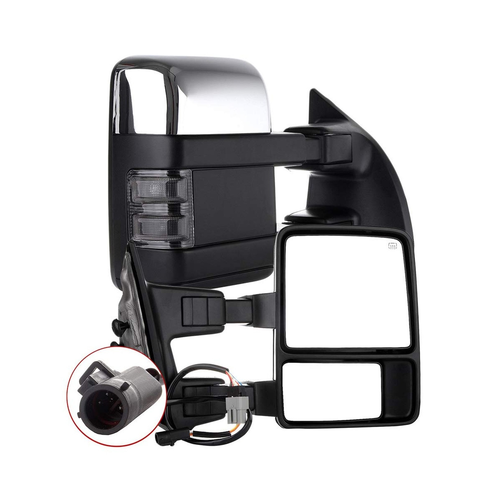 AUTOMUTO Towing Mirror Driver and Passenger Side Tow Mirrors Fit Compatible w…